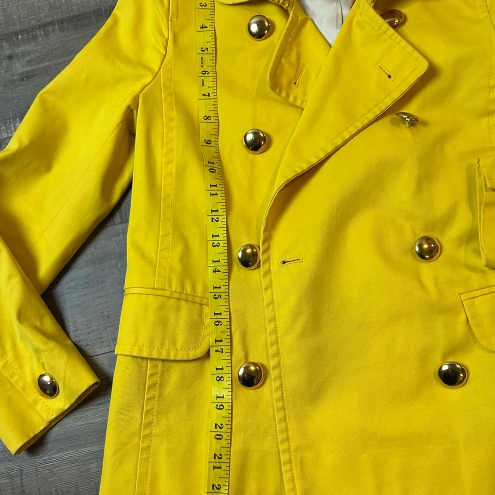 J. Crew Yellow Double-Breasted Pea Coat - Picture 5 of 7
